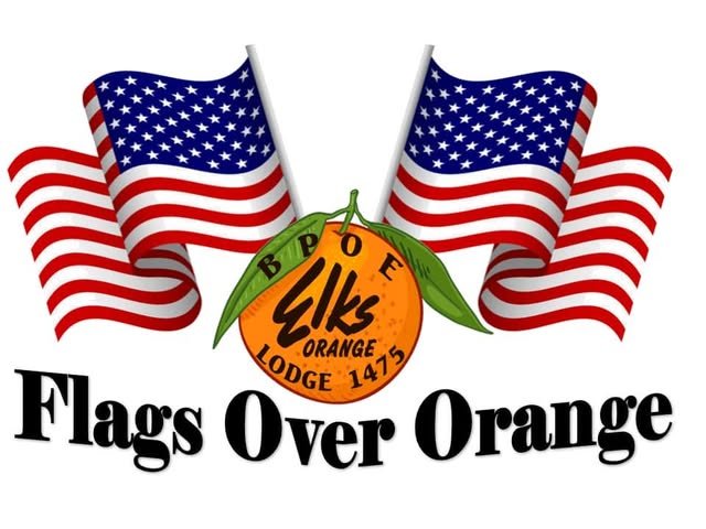 flags over orange logo